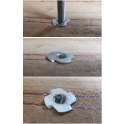 Inslagmoer M10 verzinkt – 100 Stuks