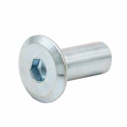 Hulsmoer M8 verzinkt – 50 Stuks