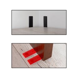 Kunststof beglazingsblokjes 34 mm - 600-delig