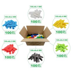 Kunststof beglazingsblokjes 40 mm - 600-delig