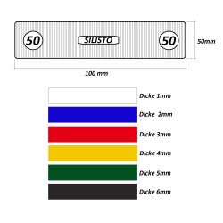 Kunststof beglazingsblokjes 50 mm - 600-delig