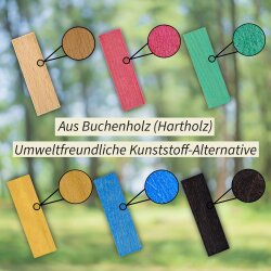 Houten beglazingsblokjes 24 mm – 600 stuks