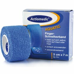 AQUATIC Schnellverband, blau 3cmx7m, selbsthaftend