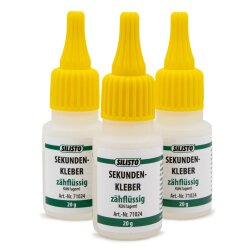 Sekundenkleber Zähflüssig 3 x 20g