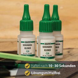 Sekundenkleber Dünnflüssig 3 x 20g