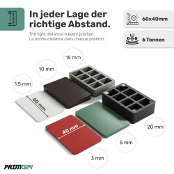 Unterlegplatten aus Kunststoff