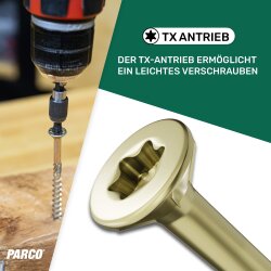 Constructieschroeven geel verzinkt