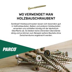 Constructieschroeven geel verzinkt