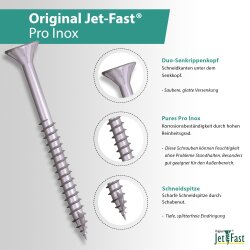 Jet-Fast Universalschrauben Edelstahl A2
