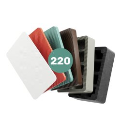 Unterlegplatten Sortiment - 220 Teilig