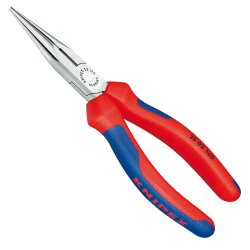 KNIPEX Flachrundzange mit Schneide 160mm