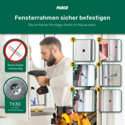 Kozijnschroeven cilinderkop Torx 30