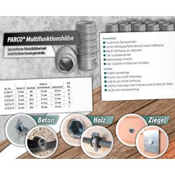 Multifunktionshülsen M16 - 5 Stück