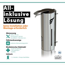 Desinfektionsspender Wall 1,0L