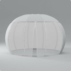 Pavillon rund mit wasserfesten Panorama Überzug