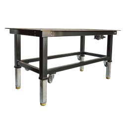 Arbeitstisch mechanisch höhenverstellbar mit 4...