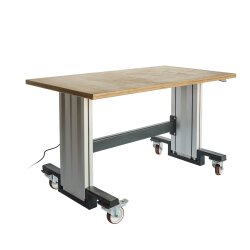 Arbeitstisch elektrisch mit Rollen
