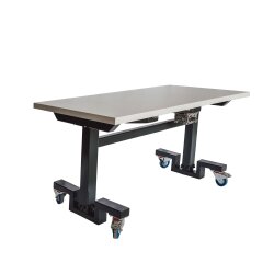 Arbeitstisch mechanisch mit Rollen