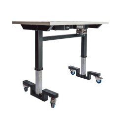 Arbeitstisch mechanisch mit Rollen