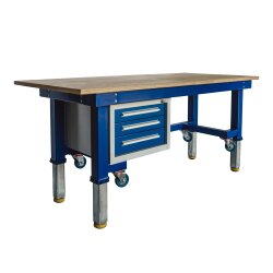 Werkbank Mechanisch höhenverstellbar mit 4...