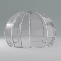 Pavillon rund mit UV-Polycarbonat Paneelen