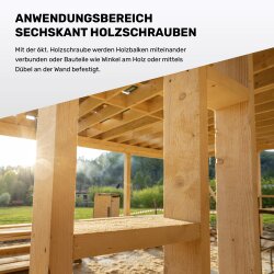 Houtdraadbouten M12 x 60 mm verzinkt – 100 Stuks