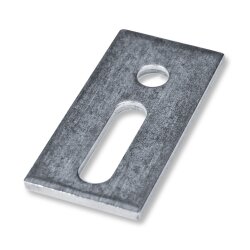 Adapterblech A2 40 x 5 x 80 mm für Stockschrauben